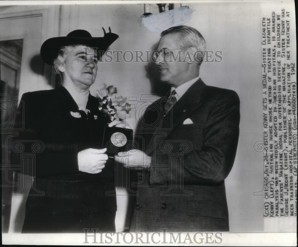 1942 Press Photo Sister Elizabeth Kenny, Australian nurse - Historic Images