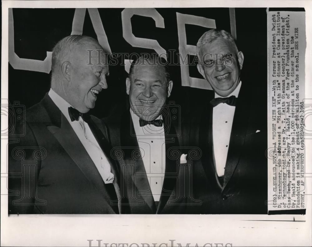 1961 Press Photo Former President Dwight D. Eisenhower, who addressed a - Historic Images