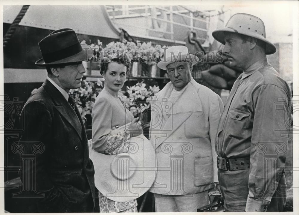 1975 Press Photo Humphrey Bogart Mary Astor Sidney Greenstreet Across The Pacifi - Historic Images