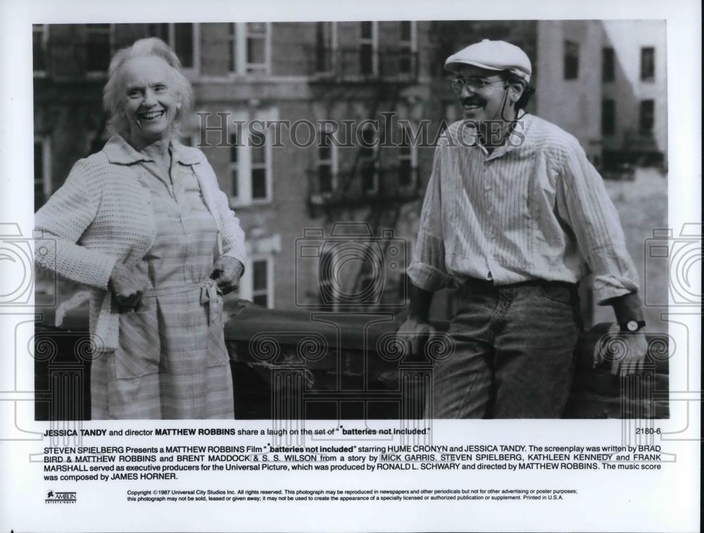 1967 Press Photo Jessica Tandy Matthew Robbins In Batteries Not Included - Historic Images