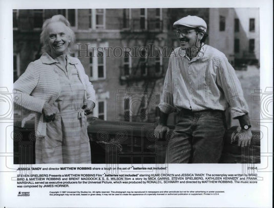 1967 Press Photo Jessica Tandy Matthew Robbins In Batteries Not Included - Historic Images