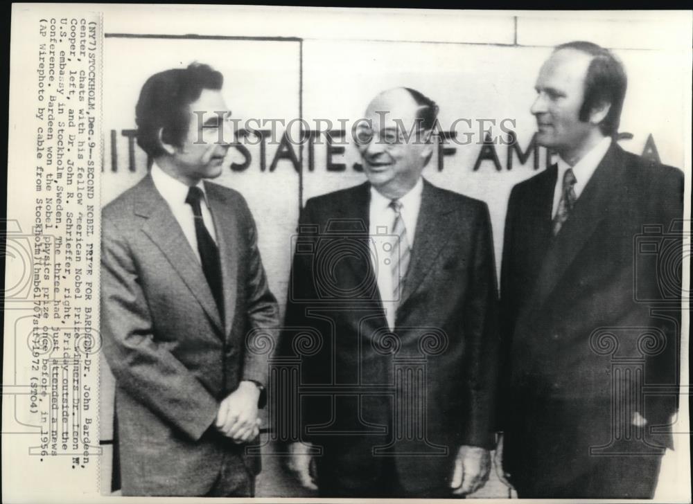 1972 Press Photo Dr. John Bardeen, second Nobel Prize winner - Historic Images