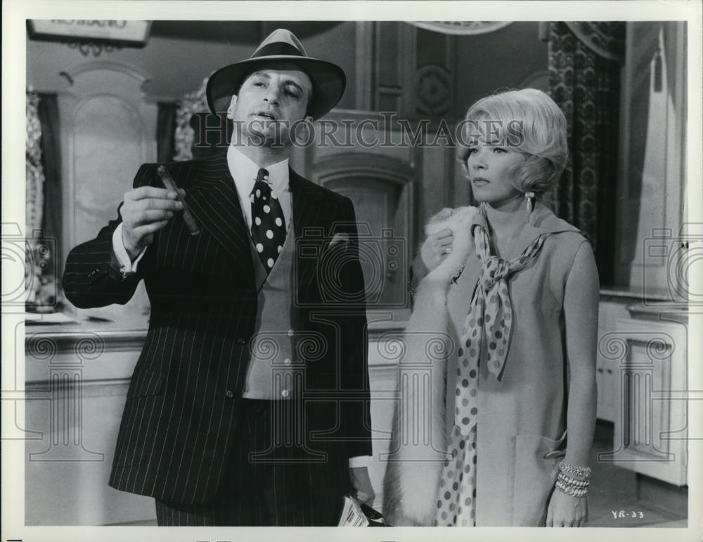 1965 Press Photo Geo Scott & Shirley W. in The Yellow Rolls Royce - cvp33101 - Historic Images