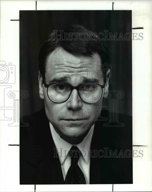 1989 Press Photo Summit County Prosecutor Frederic L Zuch - Historic Images