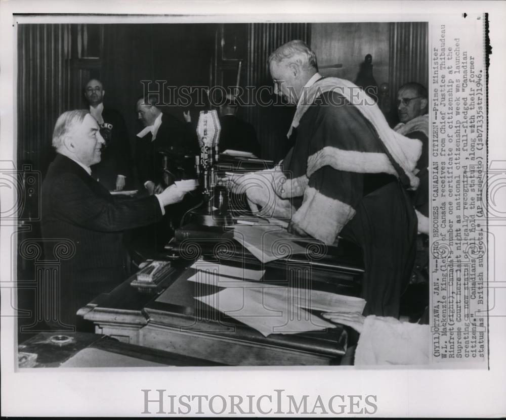 1947 Press Photo Prime Minister W.L. MacKenzie of Canda - Historic Images