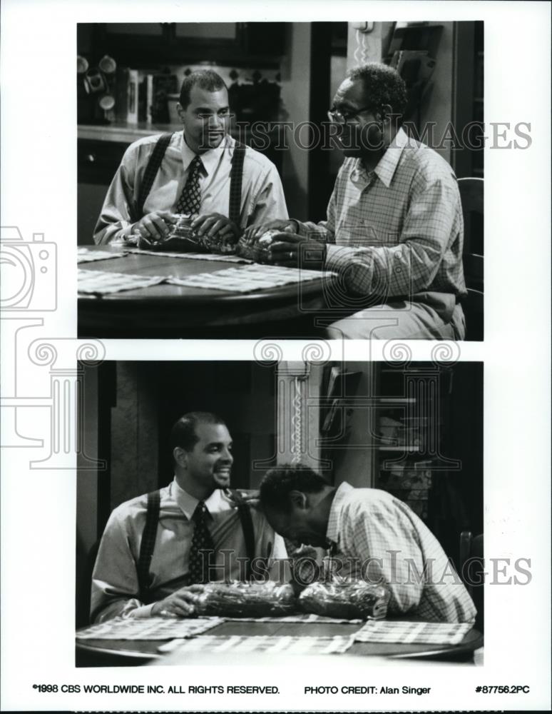 1998 Press Photo Bill Cosby, Sinbad in Cosby - cvp40236 - Historic Images