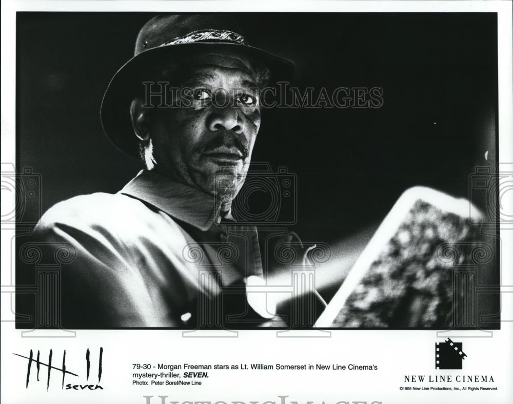 1995 Press Photo Morgan Freeman in Seven - cvp32085 - Historic Images