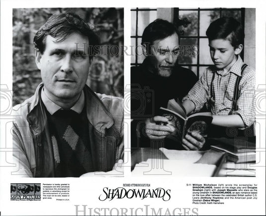 1994 Press Photo Joseph Mazzello and Debra Winger in Shadowlands - cvp33224 - Historic Images