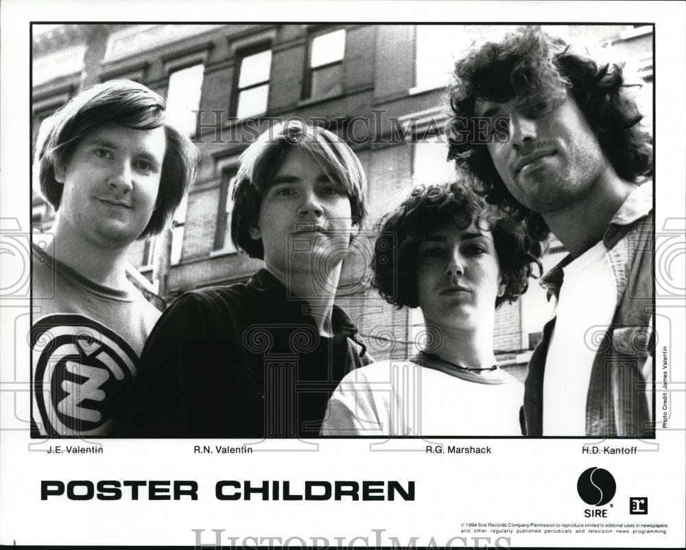 1994 Press Photo Poster Children J. Valentin R. N. Valentin R. Marshack - Historic Images