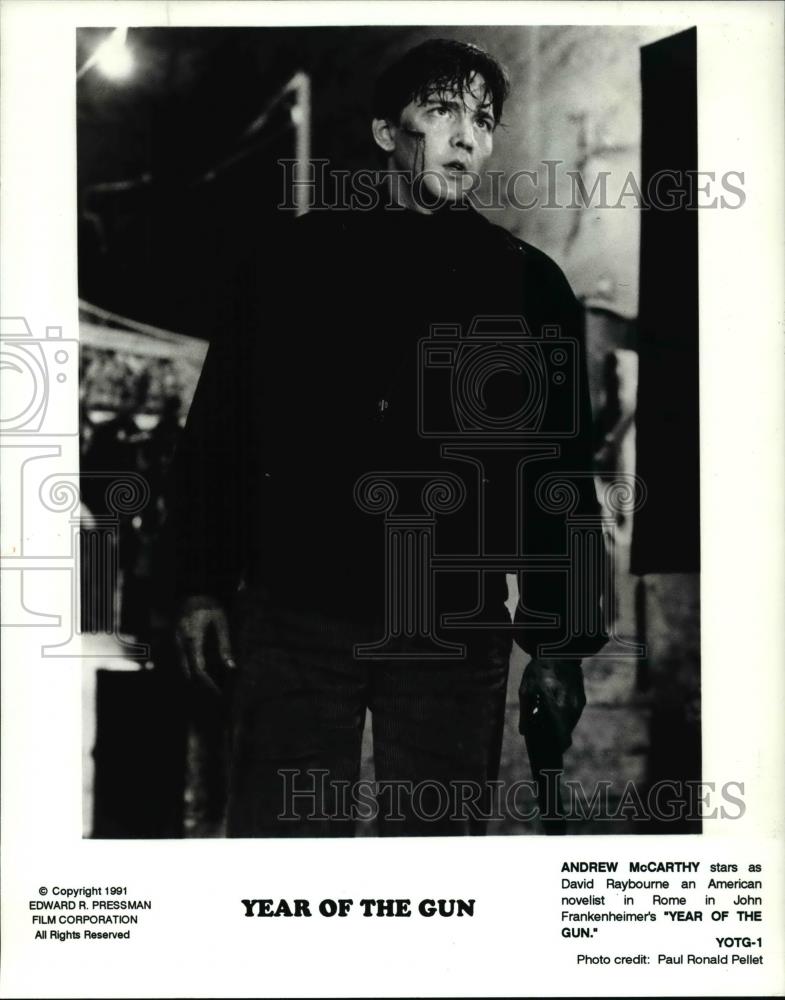 1991 Press Photo Andrew McCarthy in Year of the Gun - cvp34749 - Historic Images