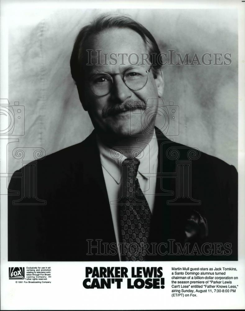 1991 Press Photo Martin Mull on Parker Lewis Can&#39;t Lose - cvp34841 - Historic Images