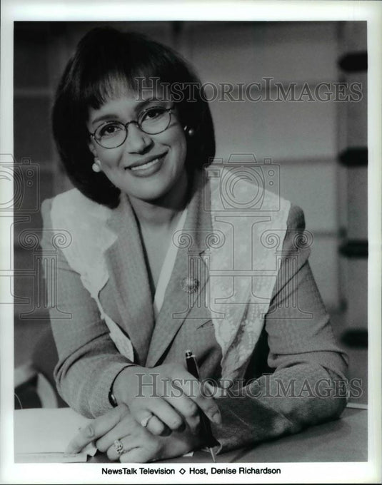 Undated Press Photo Denise Richardson host of NewsTalk Television - cvp35436 - Historic Images