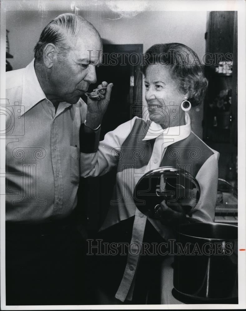 1978 Press Photo Mayor James H. Solether with his wife, Carol - Historic Images