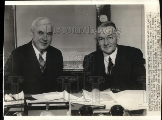 1938 Press Photo J. L. Beaven, new Illinois Railroad system new president - Historic Images