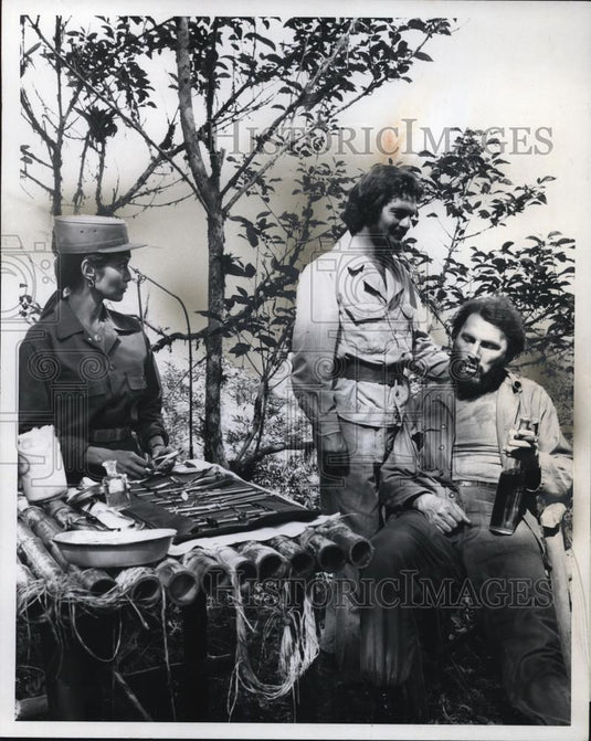 1968 Press Photo Omar Sharif Jack Palance and Barbara Luna in Che! - cvp36417 - Historic Images