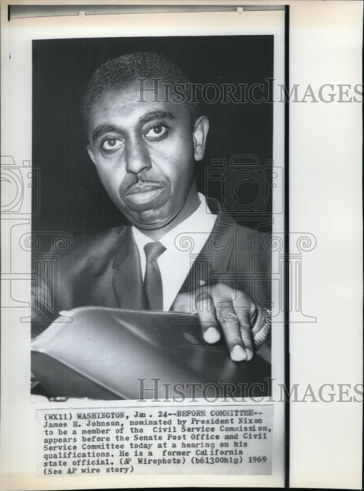 1969 Press Photo James E. Johnson got nominated - Historic Images