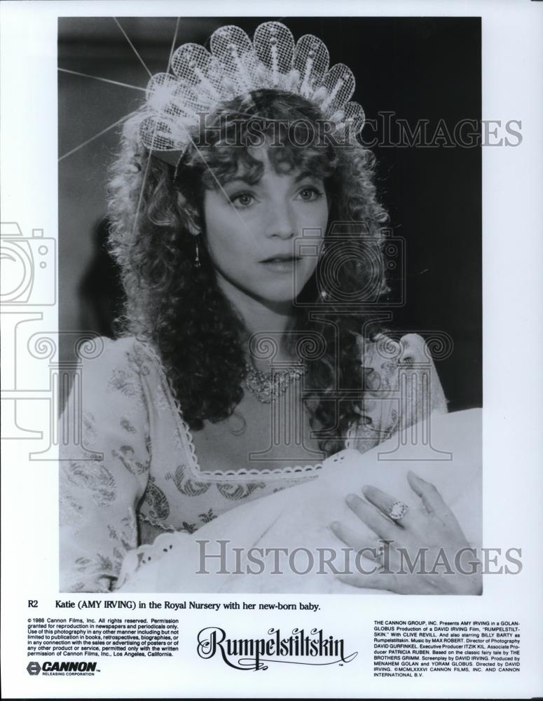 1987 Press Photo Amy Irving stars as Katie in Rumpelstiltskin movie film - Historic Images