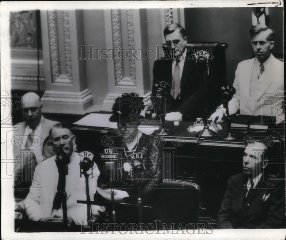 1952 Press Photo Queen Withelmina with Sen.Barkley and Rep.Sol Bloom at Congress - Historic Images