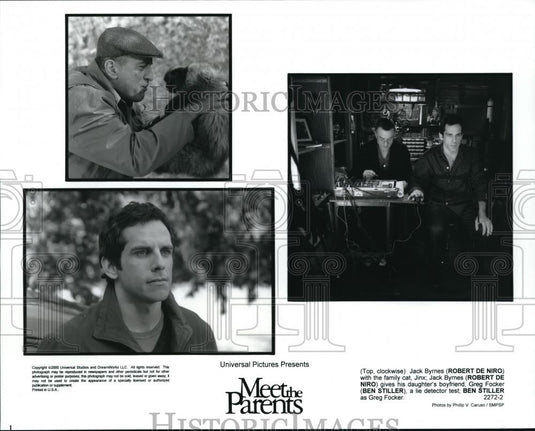 2000 Press Photo Robert De Niro and Ben Stiller in "Meet The Parents" - Historic Images