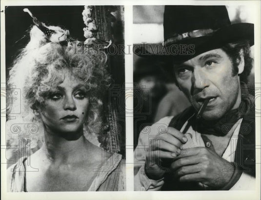 1981 Press Photo Goldie Hawn and George Segal star in Duchess and Dirtwater Fox - Historic Images