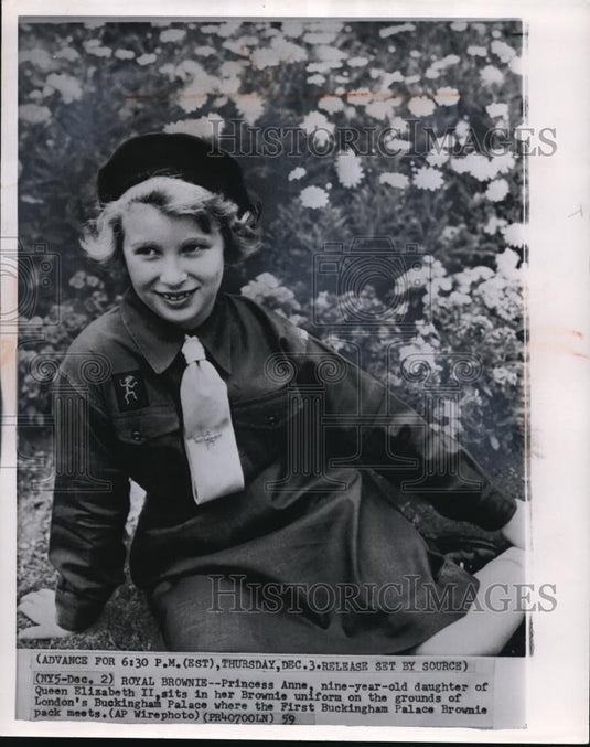 1960 Press Photo England Royal Family Princess Anne - Historic Images