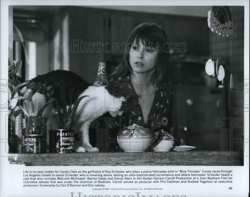 1982 Press Photo Candy Clark in Blue Thunder - cvp31742 - Historic Images