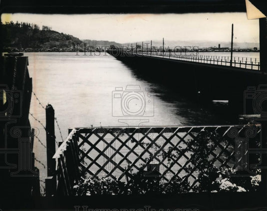1960 Press Photo Bridge over Bio-Bio - Historic Images