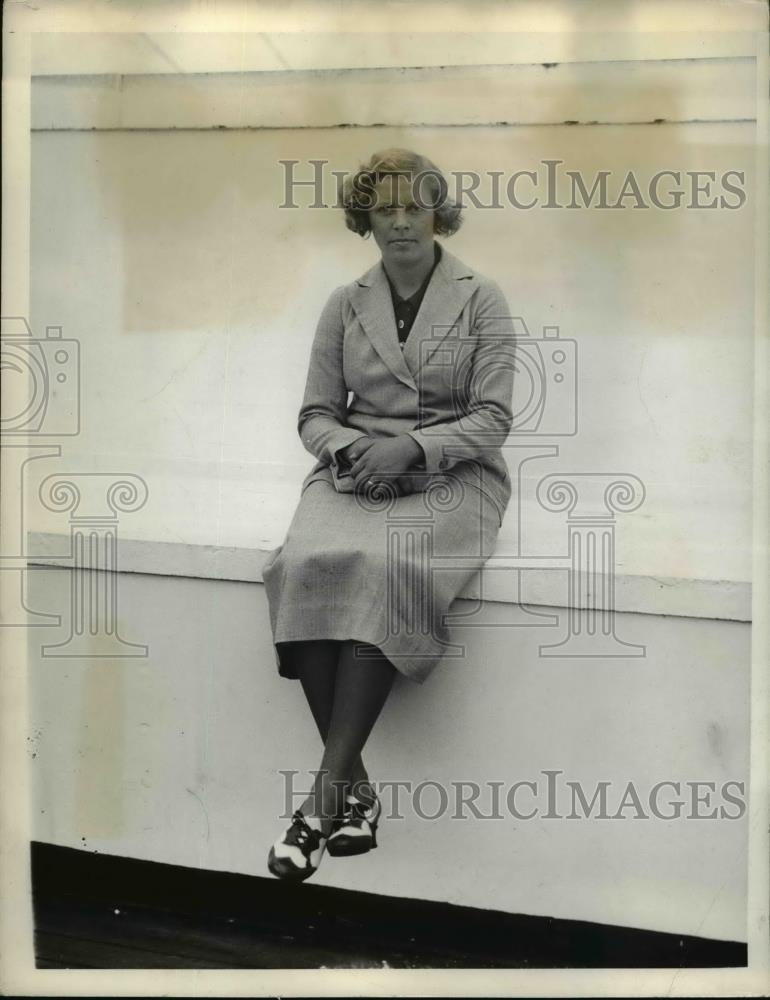 1934 Press Photo Alice Marble one of America's foremost women tennis players. - Historic Images