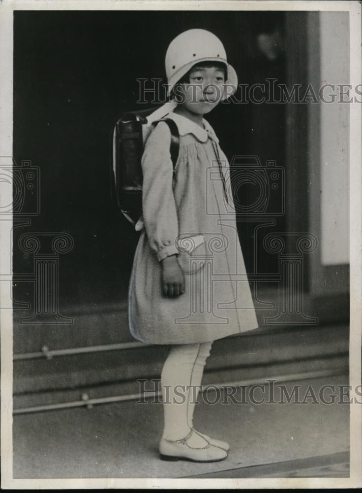 1932 Press Photo Princess S. Higero Teru enters Peress School in Tokyo - Historic Images