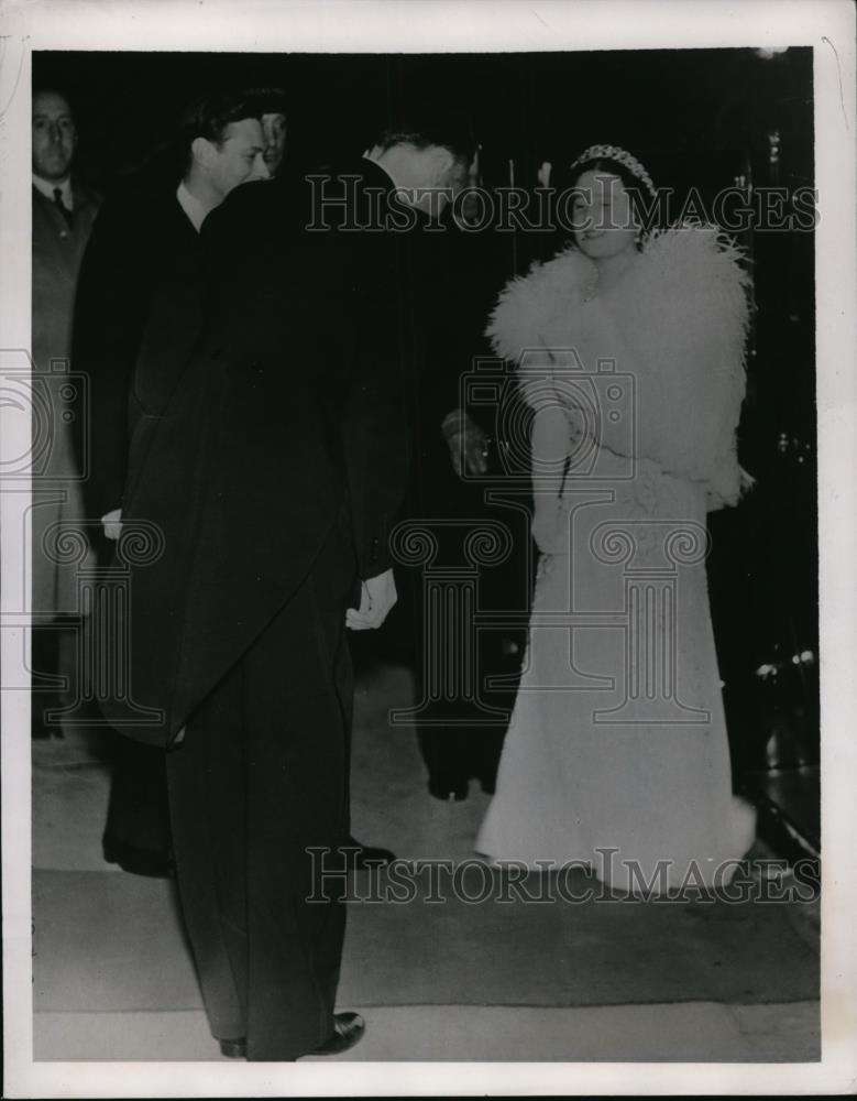 1939 Press Photo King George And Queen Elizabeth Visit To London Symphony - Historic Images