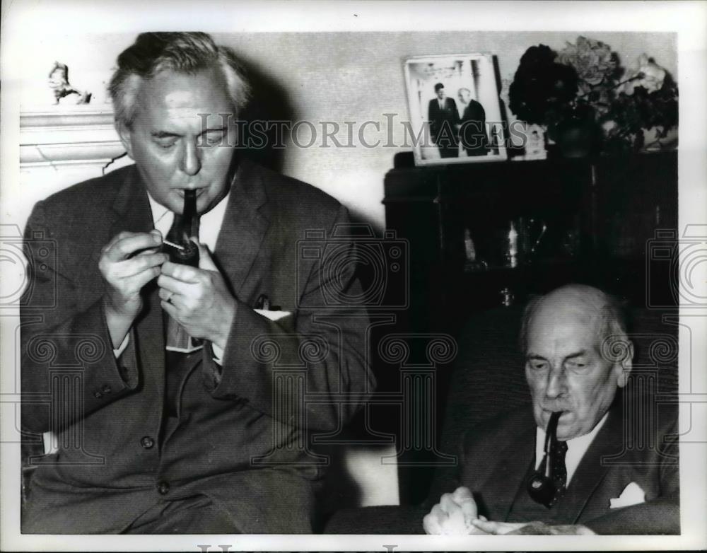 1964 Press Photo Harold Wilson and Earl Atige in London - nee61143 - Historic Images