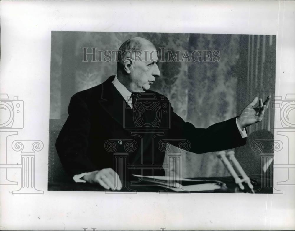 1963 Press Photo DaGaulle of France - nee71363 - Historic Images