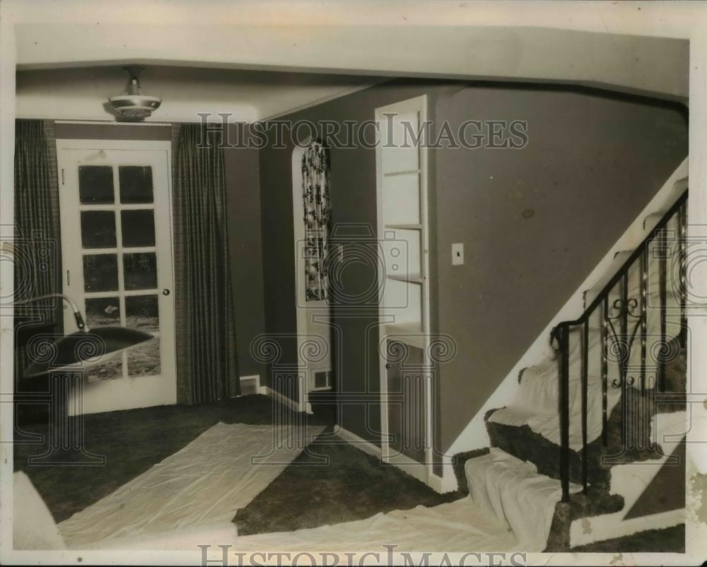 1952 Press Photo Dining Room of Bexley Home, Ohio - nee69197 - Historic Images