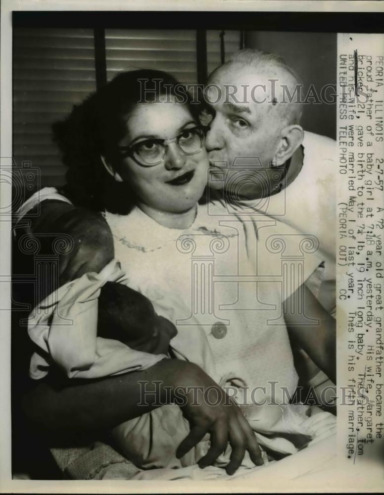 1957 Press Photo Peoria, Illinois: Margaret Bricker - nee70069 - Historic Images