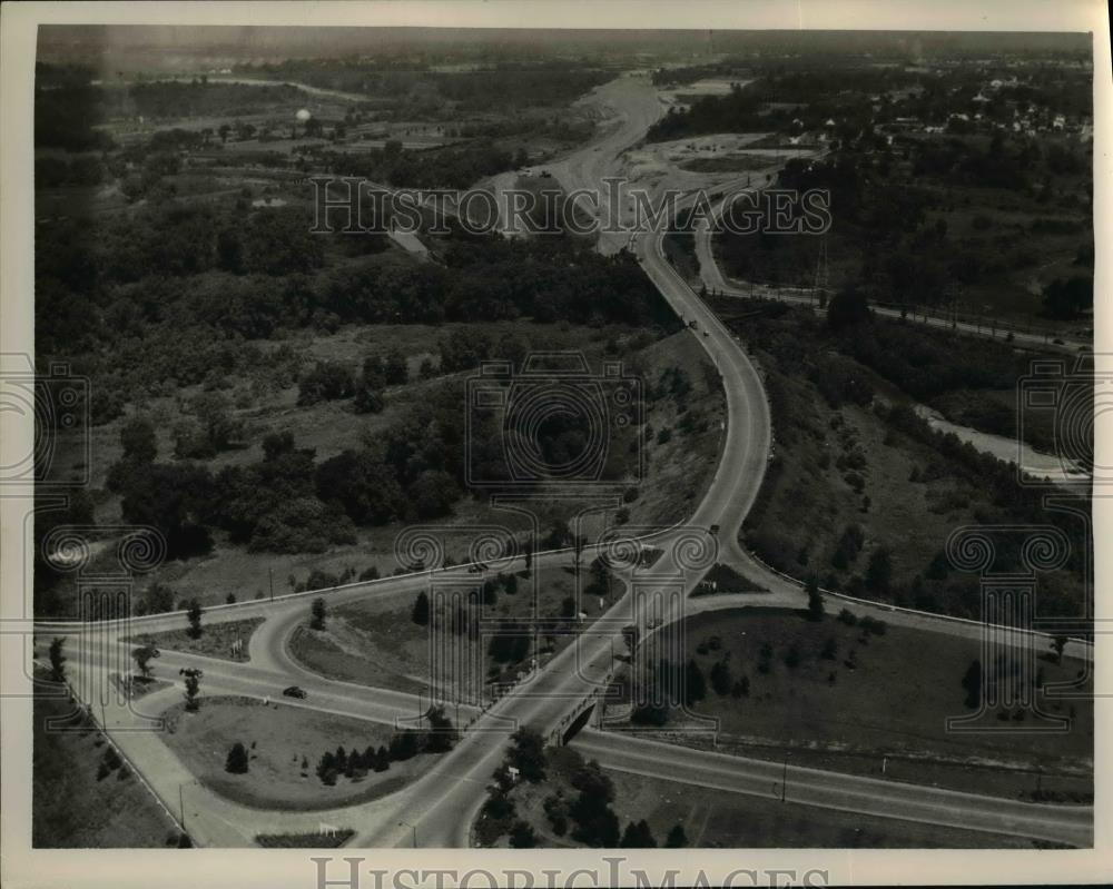 1948 Press Photo Willow Freeway, Cloverleaf. - nee58452 - Historic Images