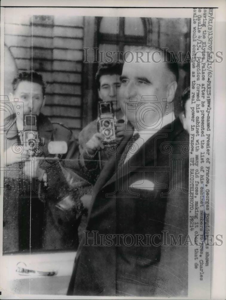 1952 Press Photo Paris: George Pompidon at Elysee Palace - nee74434 - Historic Images