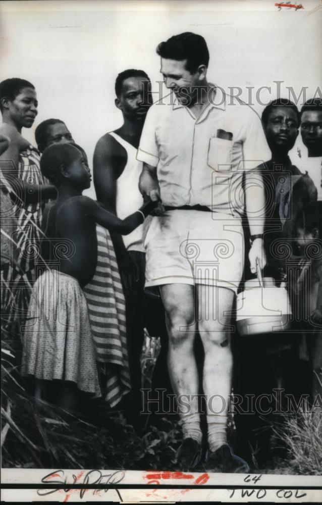 1964 Press Photo Dr Paul Carlson To Be Executed as US Spy in Leopoldville Congo - Historic Images