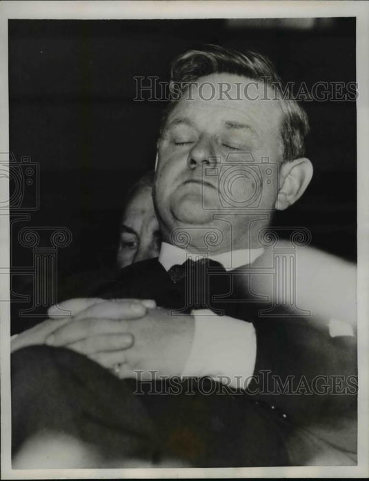 1958 Press Photo Lord Hailsham Chairman of British Conservative Party - Historic Images