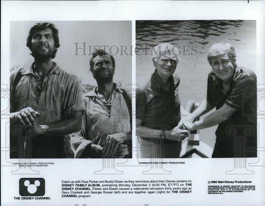 1965 Press Photo Fess Parker Buddy Ebsen Disney Family Album - cvp33143 - Historic Images