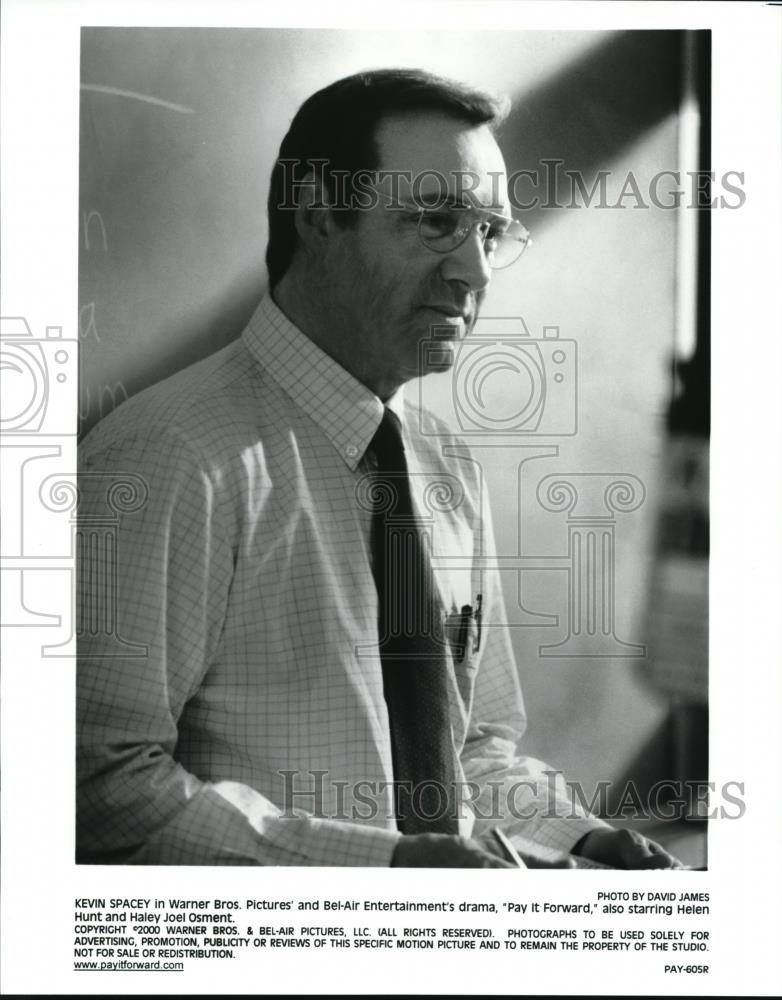 Press Photo Kevin Spacey in Pay It Forward from Warner Brothers - cvp39261 - Historic Images