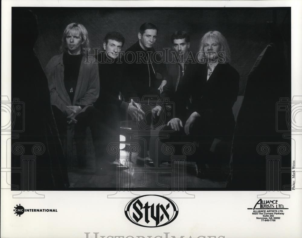 Undated Press Photo James Young Tommy Shaw Lawrence Gowan of Styx Rock Band - Historic Images