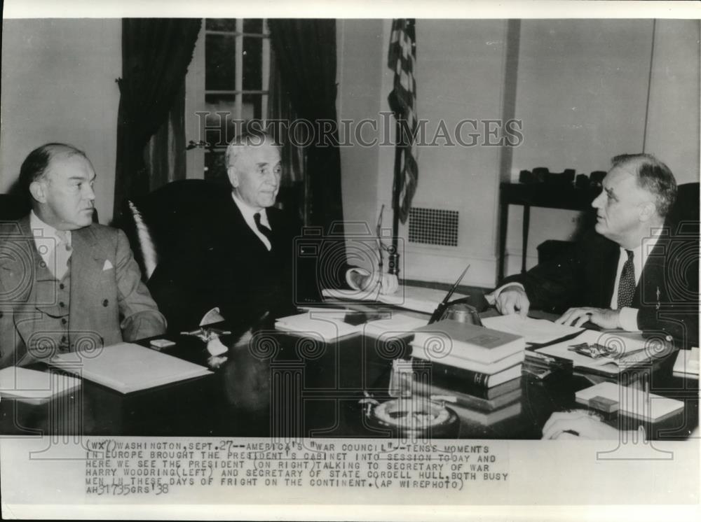 1938 Wire Photo America&#39;s &quot;War Council&quot; in Europe - cvw04927 - Historic Images