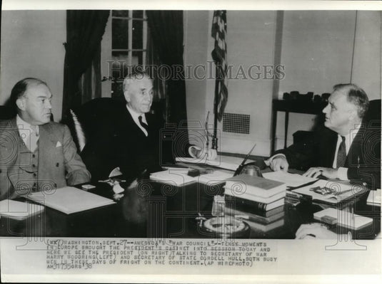 1938 Wire Photo America's "War Council" in Europe - cvw04927 - Historic Images