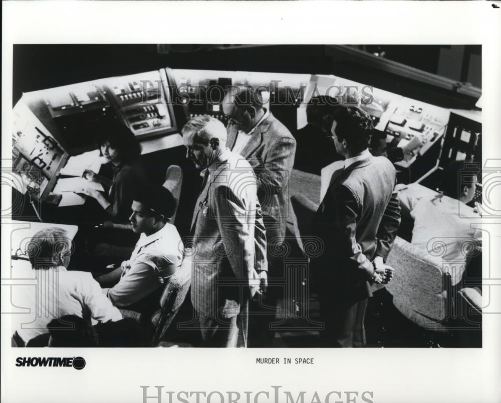 Press Photo Wilford Brimley Michael Ironside Martin Balsam Murder in Space - Historic Images