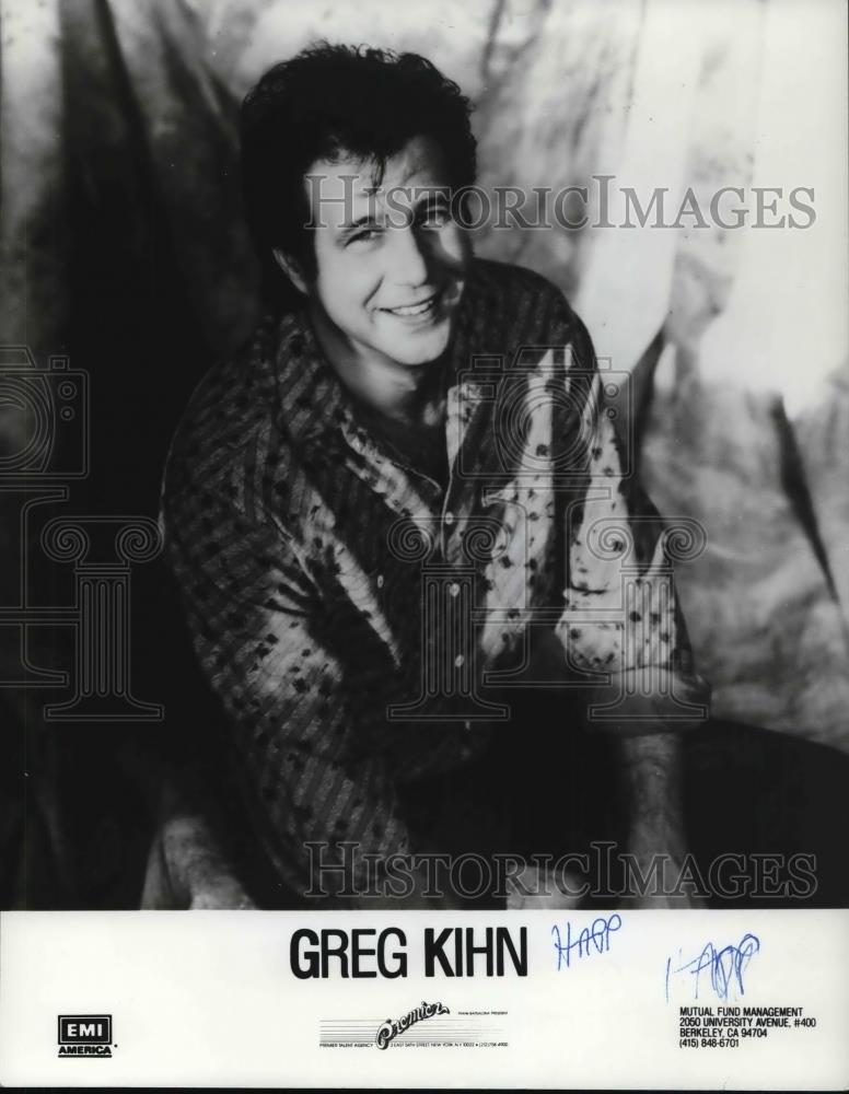 1985 Press Photo Greg Kihn Rock Musician Radio Personality and Novelist - Historic Images