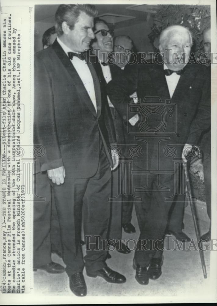 1971 Wire Photo The Stance is Familiar at 24th International Film Show - Historic Images