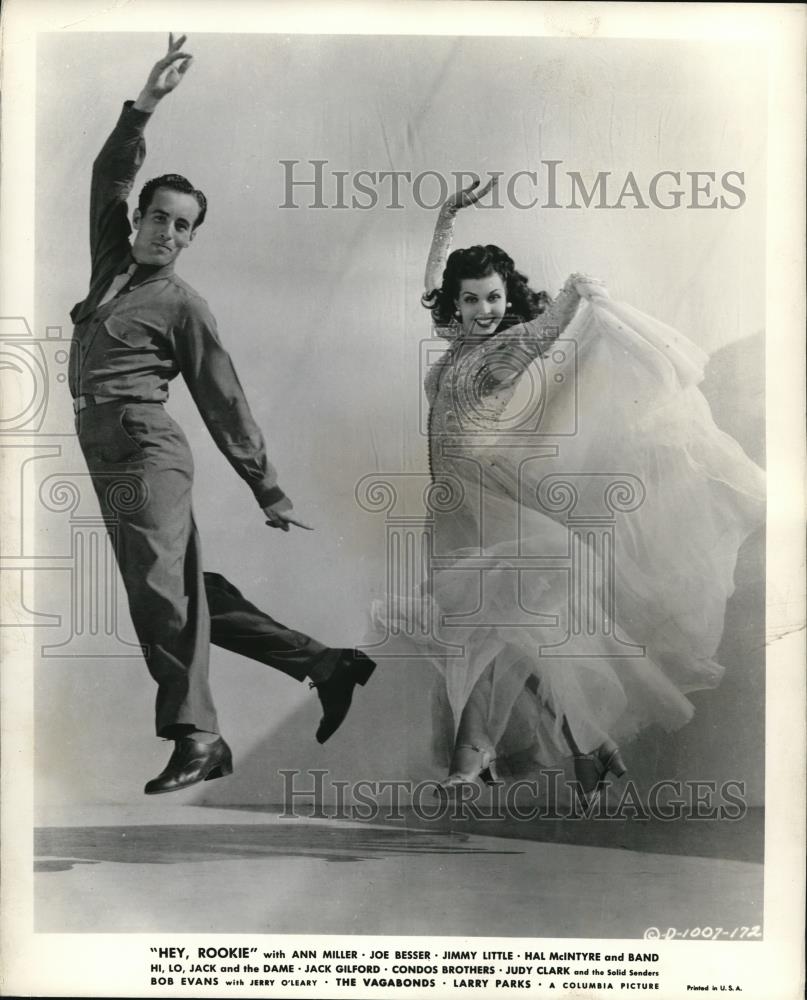 1944 Press Photo Jimmy Little and Ann Miller star in Hey Rookie - cvp38613 - Historic Images