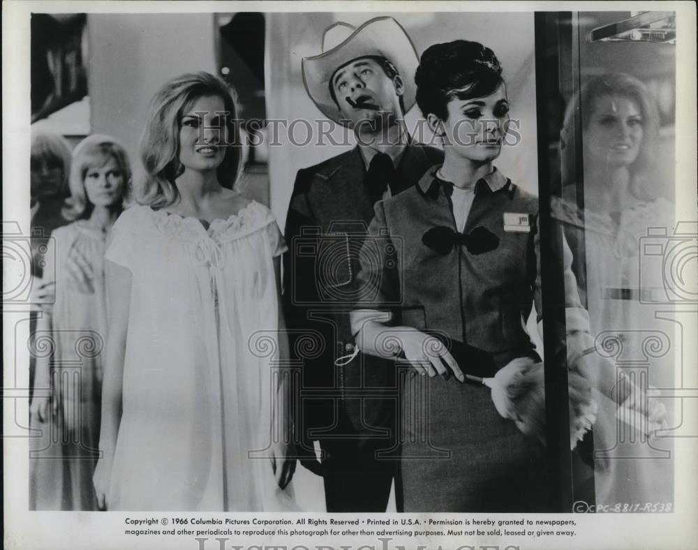 1966 Press Photo Movie Three On A Couch - cvp36609 - Historic Images