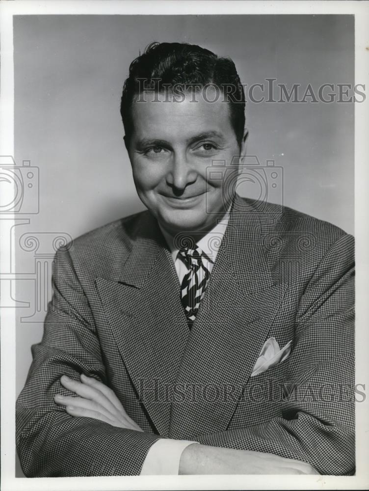 1957 Press Photo Henry Morgan Radio Announcer - cvp36214 - Historic Images