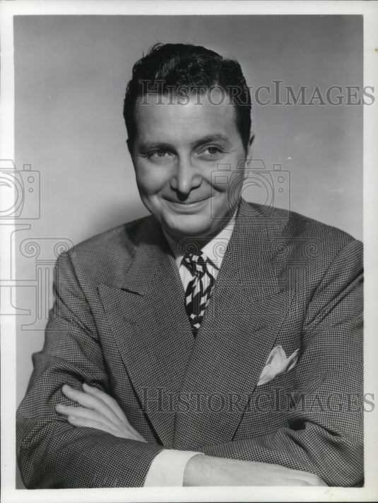 1957 Press Photo Henry Morgan Radio Announcer - cvp36214 - Historic Images